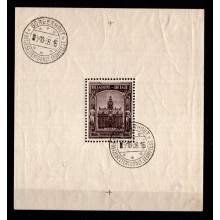 1936 - Belgien - AFA 432 - Frimærke - Borgerhout frimærudstilling - Miniark - Stemplet.